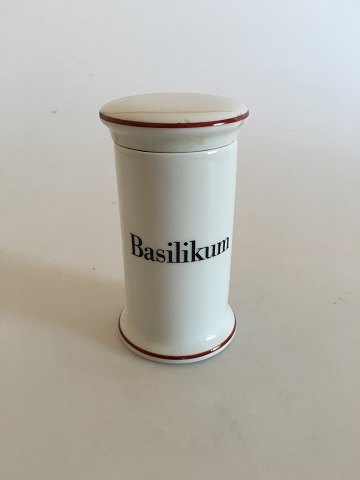 Bing & Grøndahl Basilikum Krydderikrukke No 497 fra Apotekerserien