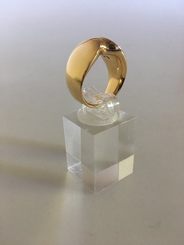 Georg Jensen 18K Gold Nanna Ditzel Ring No 100 / 1100