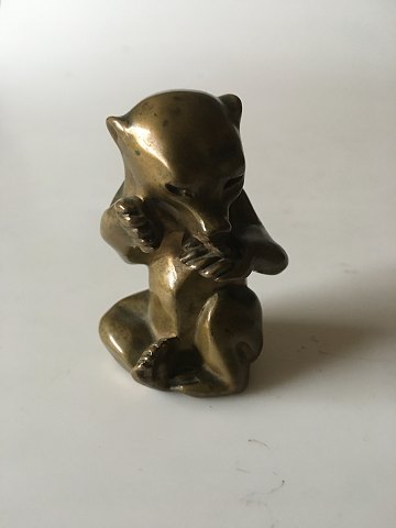 Knud Kyhn Bronze Figurine of Bear Cub