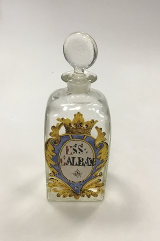 Holmegaard  Apotekerflasken, krukke med tekst ESS GALBAN fra 1993
