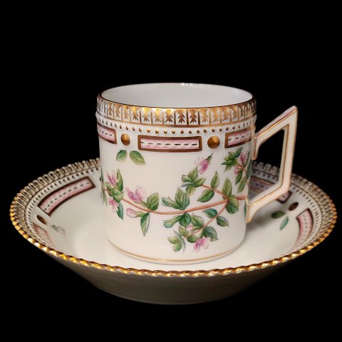 Royal Copenhagen, Flora Danica; Chocolate cup #054 (3513) in porcelain