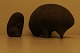 2 Kähler keramikfigurer, pindsvinemor med unge.