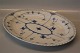 Blue Fluted Full Lace 1148-1 Large oval platter  (375-2) 30 x 37 cm 14,25"
