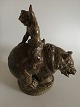 Danam Antik 
presents: 
Royal 
Copenhagen Knud 
Kyhn Stoneware 
Figurine of 
Faun and Bear 
No 21233