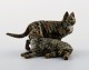 Wienerbronze, to katte, bronzefigur af høj kvalitet.
Antageligt Franz Bergmann.