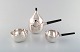 Henning Koppel. Coffee service in sterling silver consisting of coffee pot, 
cream pot and sugar bowl.
