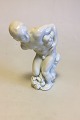 Bing & Grøndahl Blanc de Chine Figur af Mand og barn med overflødighed af frugt 
No 4032