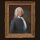 Andreas Brünniche, 1704-69, Öl auf Leinen. Porträt des dänischen Richters Peter 
J. Rosted, 1695-1777.
Gemalt 1754. Signiert.
Lichtmasse: 57x76cm. Mit Rahmen: 77x96cm
