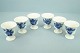 Royal Copenhagen, Blue Flower, angular; A set of 6 egg cups of porcelain #8576