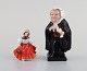 Two Royal Doulton porcelain figurines. Dancer and judge. Buzfuz, mid 20th 
ccentury.
