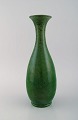 French ceramist. Unique vase in glazed ceramics. Beautiful glaze in shades of 
green. 1930s / 40s.
