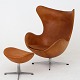 Roxy Klassik 
præsenterer: 
Arne 
Jacobsen / 
Fritz Hansen
AJ 3316 - 
'Ægget' 
lænestol med 
skammel i 
originalt, ...