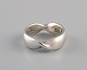 Georg Jensen ring in turned sterling silver. Model 308. Late 20th Century.
