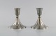 Just Andersen. Two candlesticks in pewter. 1940s. Model number 770.
