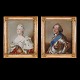 Aabenraa 
Antikvitetshandel 
presents: 
Pair of 
portraits of 
Frederik V and 
Queen Louise. 
Pilos style. 
Oil on ...