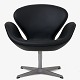 Roxy Klassik 
presents: 
Arne 
Jacobsen / 
Fritz Hansen
AJ 3320 - 
Reupholstered 
'Swan' easy 
chair in black 
Savanne ...