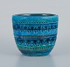 Aldo Londi for Betossi, Italien.
Keramik, urtepotteskjuler, azurblå og grøn glasur.