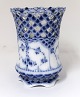 Royal Copenhagen. Blue Fluted, full lace. Vase. Model 1016. Height 11 cm. (3 
quality)