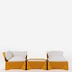 Ole Gerløv Knudsen & Torben Lind / Mogens Kold
Set consisting of two lounge chairs and a stool in yellow and white plastic 
with cushions in a light-coloured textile.
1 pc. in stock
Used condition
