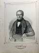 Ole Buus Larsen 
præsenterer: 
Portræt af 
politikeren 
Lauritz Nicolai 
Hvidt - 
litografi af 
Em. Bærentzen 
ca. 1850.