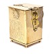 Aabenraa 
Antikvitetshandel 
presents: 
Baroque 
brass 
collection box 
dated 1748. H: 
17cm