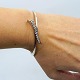 Bent Staalgaard; Bangle with diamonds in 18k white gold