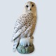 Royal Copenhagen; Figurine of porcelain, a snowy owl #1829