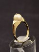 14 carat gold 
ring  with 
genuine pearl