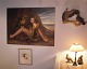 Klosterkælderen præsenterer: HC Hauge-Rasmussen - Ganymede 100 x 130 cm Olie på læred