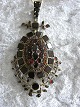 Stort Granat vedhæng - fra ca.1890 - højde 6,8 cm - bred 3,6 cm