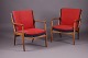 Roxy Klassik præsenterer: Dansk design.Dansk snedkermester.2 Lænestole.Valnød & uldbetræk.Pæn brugt ...
