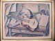 Einer Oswald Johansen, 1893-1965.Opstilling med gitar og noder. Einer Oswald Johansen var i ...