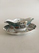 Herend Cornucopia (TCA) Gravy Boat with Stand Ungarn #1520/1521. I perfekt stand.