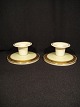 Dagmar.par Lysestager.Højde: 5 cm. Diameter: 12 cm.Royal Copenhagen Rc nr. 988/3335. 1. ...