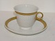 Royal Copenhagen Guld Vifte, kaffekopper med tilhørende underkopper.Dekorationsnummer ...