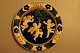 Stor Aluminia jule platte 1910 i fajance.  I rigtig god stand. 30 cm. i diameter.