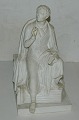 Figur i bisquit af Lord Byron fra Royal Copenhagen. efter statue modelleret af Bertel ...