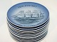 Bing & Grøndahl og Royal Copenhagen.Skibsplatter.Diameter 17,9 cm.1. ...
