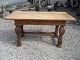 Dansk Barok langbord egetræmed en skuffeH.76 L.153 B.74,5cm.Velegnet til skrivebord/Pc ...