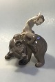 Royal Copenhagen Figur Faun/Pan på Bjørn #976. Måler 19cm og er i perfekt stand. 1st sortering.