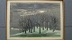 Ole Buus Larsen præsenterer: Farvetræsnit af ubekendt kunstner "Hill and Forest" 1961.