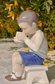 B&G figur porcelæn. B&G Victor nr. 1713. Højde 13cm. 1. Sortering fin stand. Kunstner : Ingeborg ...
