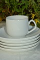 Koppel hvid, spise kaffestel fra Bing & Grøndahl, B&G porcelæn. B&G Hvid Koppel, kaffekop med ...