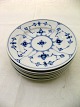 Royal Copenhagen musselmalet riflet sidetalllerken 1/181  15,5 cm.     # 180581