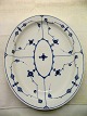 Royal Copenhagen musselmalet riflet 102 ovalt fad  47x36,5 cm.# 180619
