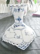 Royal Copenhagen - Musselmalet Helblonde - 2 stk. lave Lysestager - nr. 1138 - højde: 10½ cm
