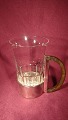 F.Hingelberg. af Svend Weihrauch.punsglas med sølvholder 925s og ibonit hank.Anno 1931. ...