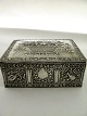 Sølvæske 830s flot dekoreret fra slutning 1800-tallet 18x14x7cm