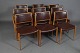 Roxy Klassik præsenterer: N.O. Møller/J.L. Møller.6 spisestuestole model nr. 80, 1 armstol model ...