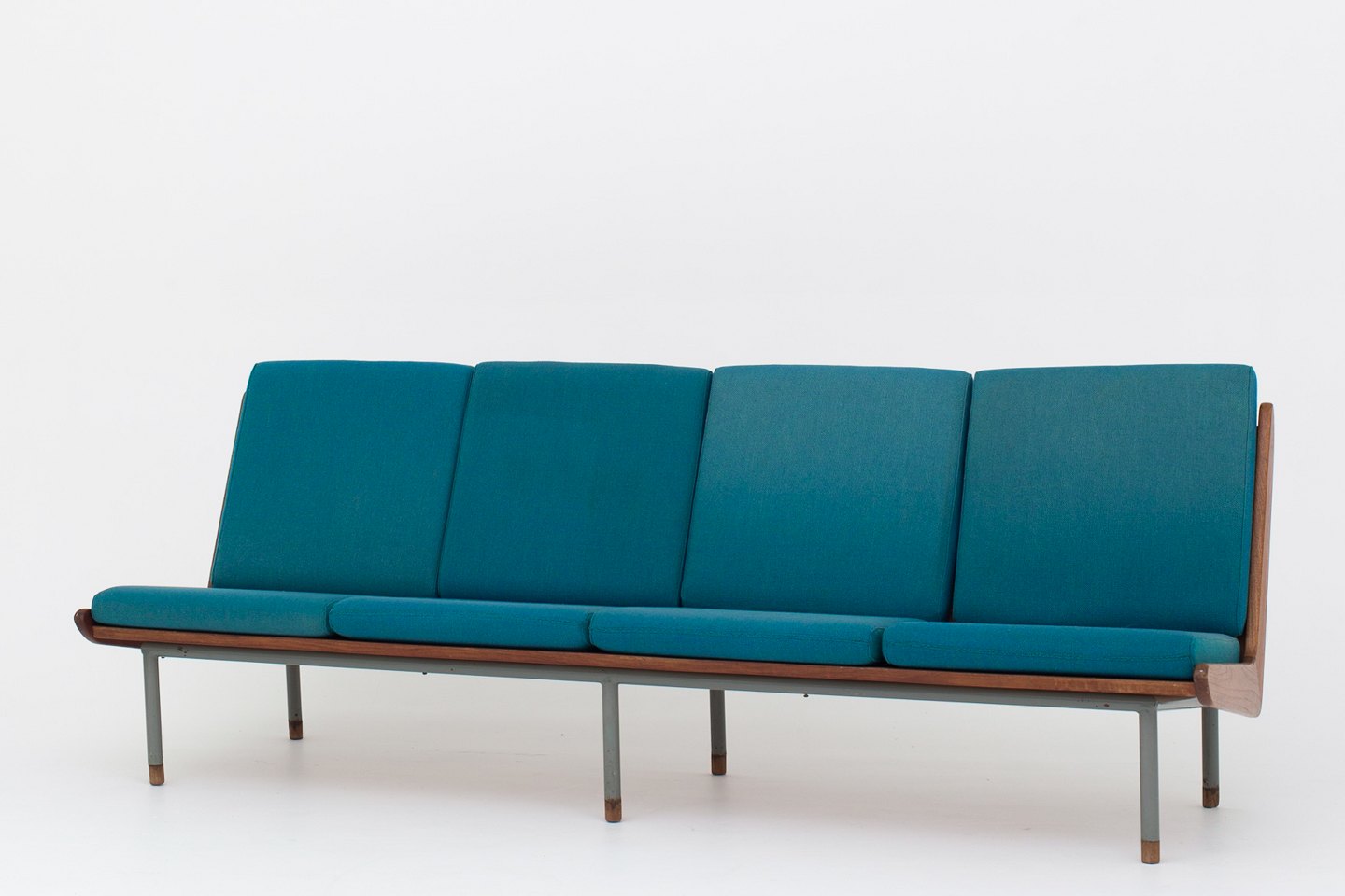 Www.antikvitet.net dansk snedkermester bænk/sofa i teak og grÃ¥t ... Brugt bænk